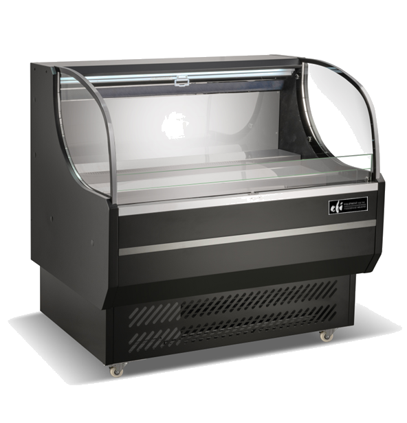 Series 51 Refrigerated Open Air Merchandisers - Black CGOM-3651, CGOM-5151, CGOM-6251, CGOM-7451